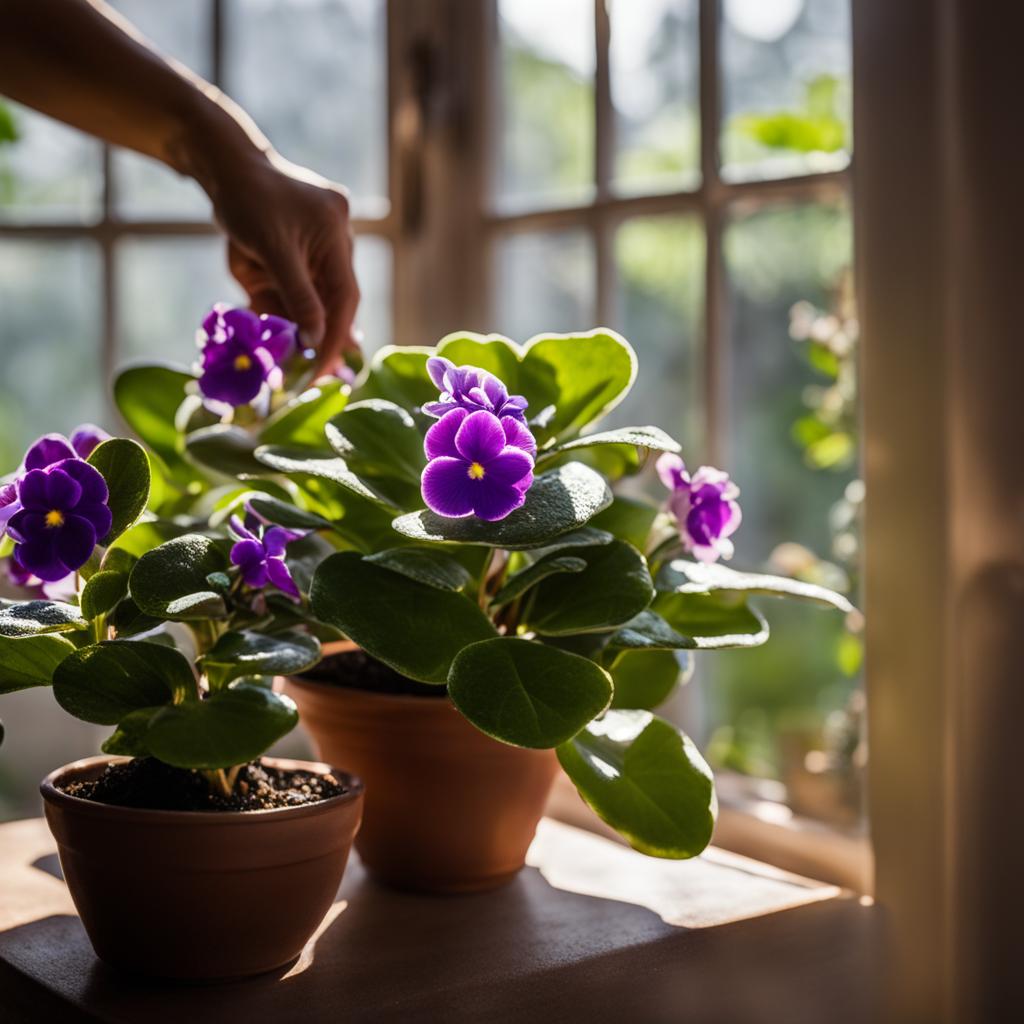 Caring for African Violets in Planters