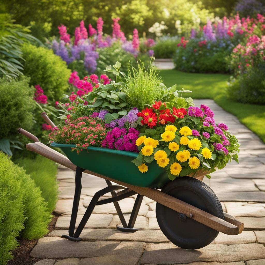 best plants for wheelbarrow planter