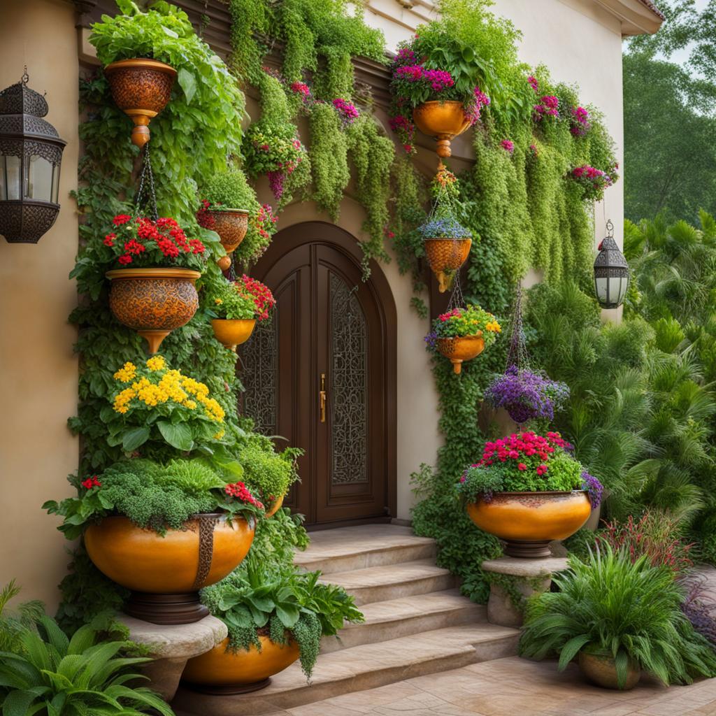 decorative outdoor hanging planters