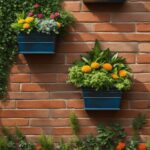 decorative wall planters outdoor